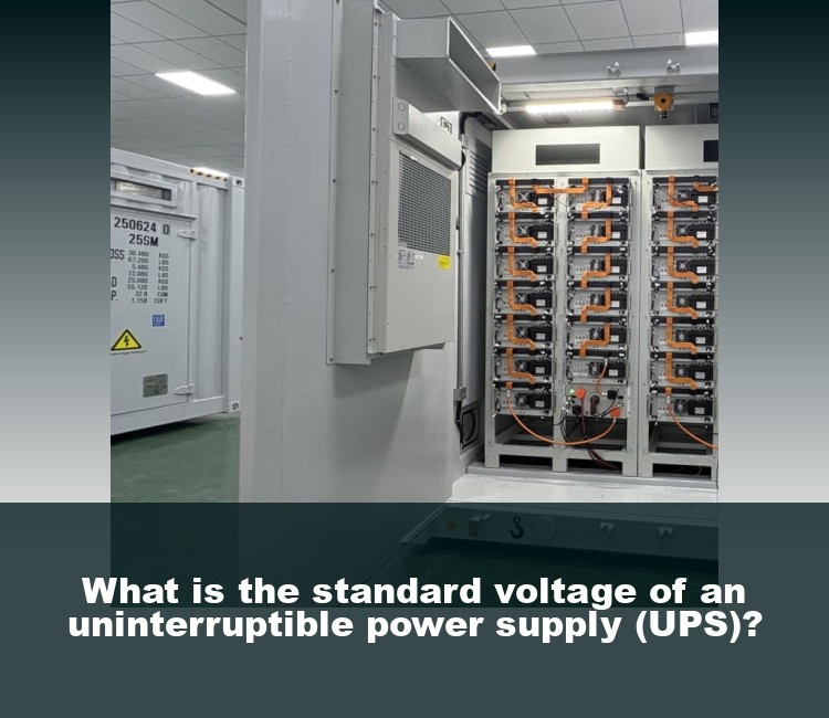 What is the standard voltage of an uninterruptible power supply (UPS)?