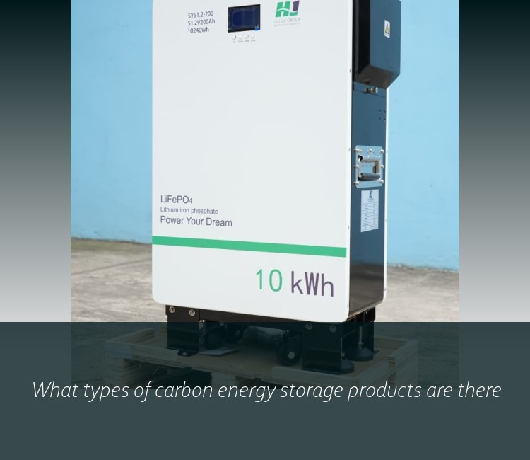 What types of carbon energy storage products are there