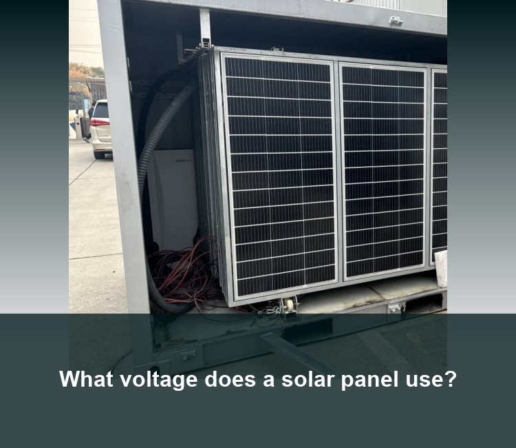 What voltage does a solar panel use?
