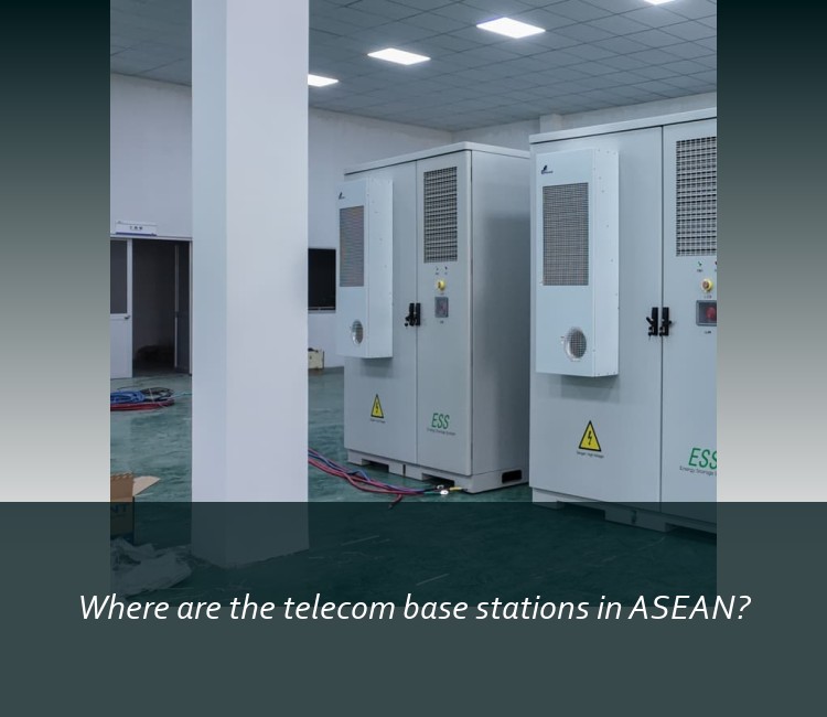 Where are the telecom base stations in ASEAN?
