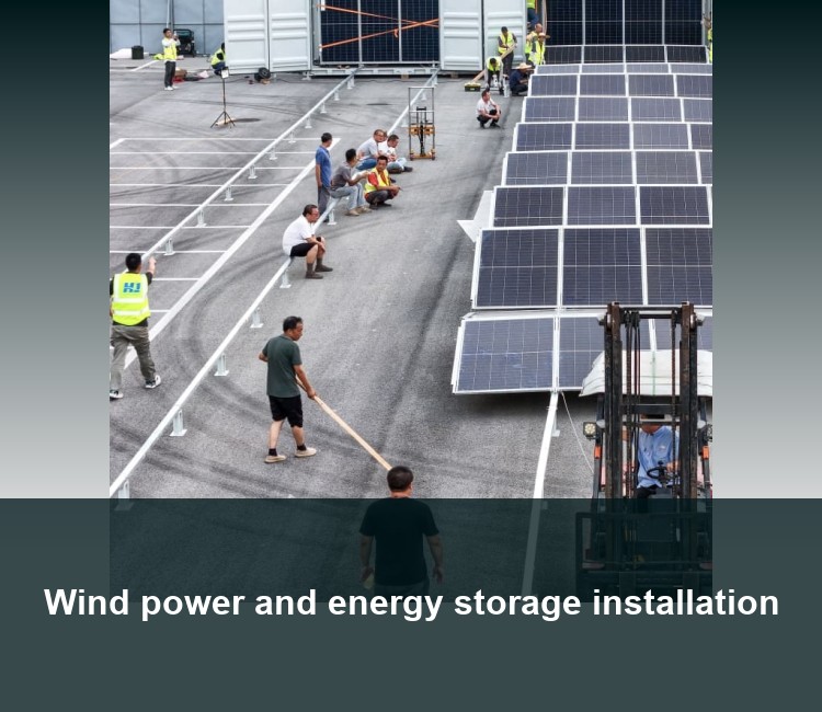 Wind power and energy storage installation